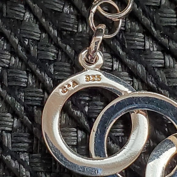 Sterling Circle Link Bracelet by C^A 8" (23.4g) - Picture 12 of 15